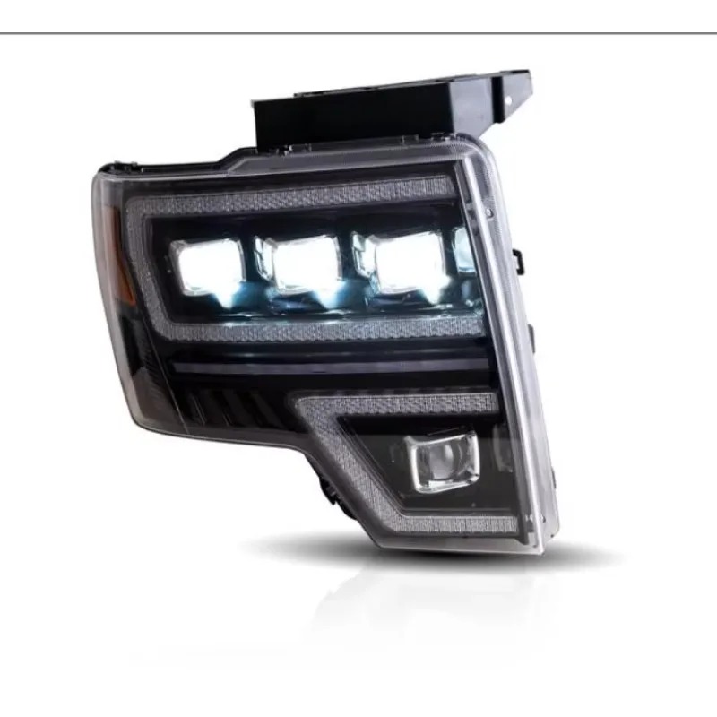 Car LED Lights Front Lamps Headlights Assembly for  F150 2009-2014 DRL Start-up Animation Running Light